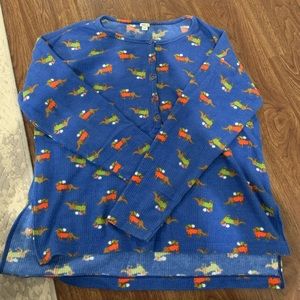 Pajama top with dogs